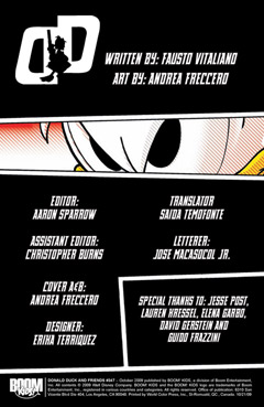 Credits page