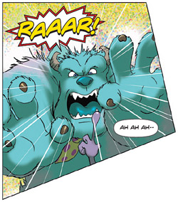 Panel from Monsters, Inc. issue 1