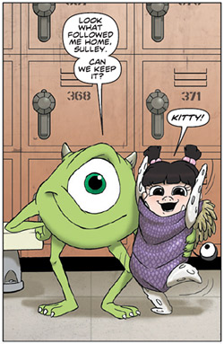 Panel from Monsters, Inc. issue 1