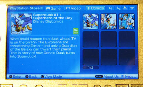 Disney DigiComics on the PSP