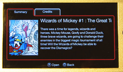 Disney DigiComics on the PSP