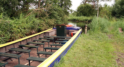 Docked boat at Botshol