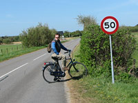 Arthur on bike