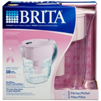 Pink Brita water filter