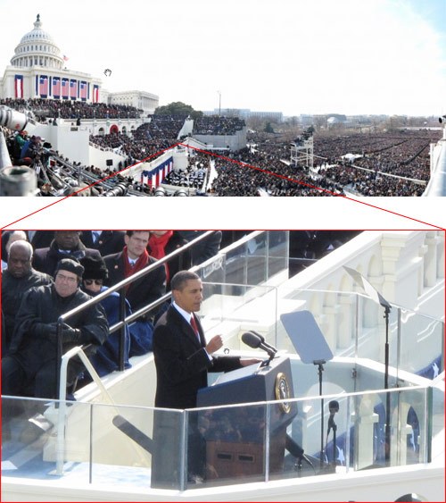 Huge photo of Obama's inauguration at Gigapan.org