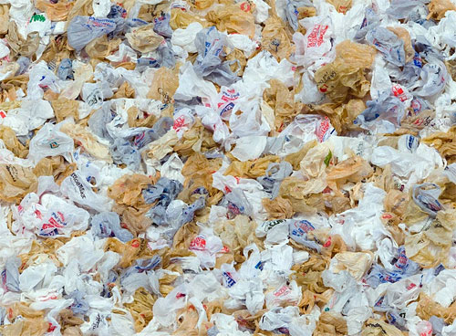 Pile of plastic bags