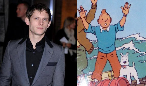 Jamie Bell as Tintin