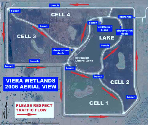 Map of Viera wetlands