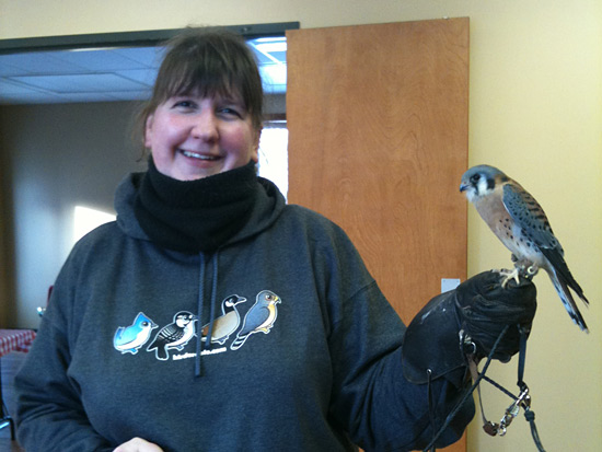 Amy with Darwin at FCWR