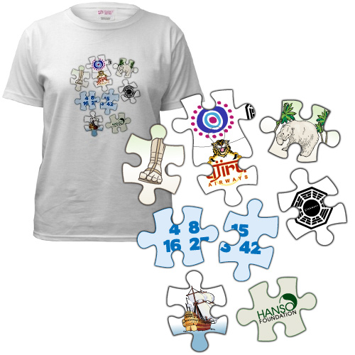 LOST puzzle pieces t-shirt