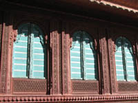 Detail of a haveli in Bikaner, Rajasthan, India