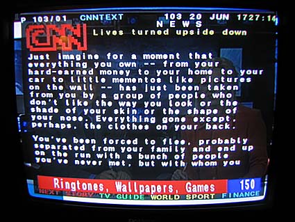 CNN teletext