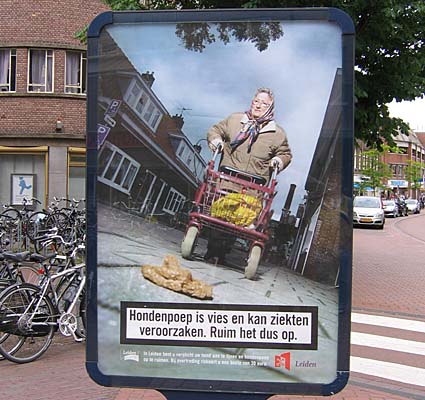 Leiden anti-dog poop poster