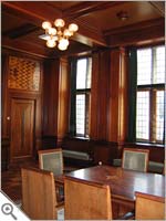 Room at Leiden Town Hall with Escher (top left)