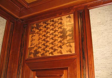 Escher intarsia work at Leiden Town Hall