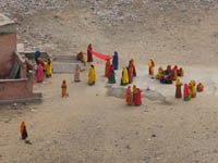 Ladies who laundry in Jaipur, India