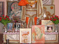 Interior of Monkey Temple in Jaipur, India 