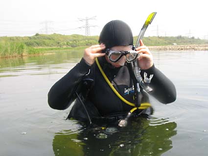 Diving at Oostvoornse Meer