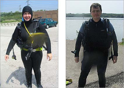 Diving at Oostvoornse Meer