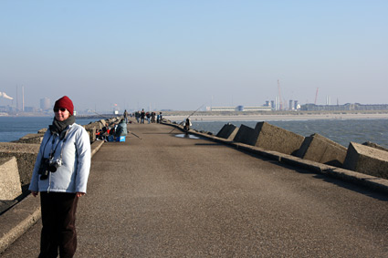 Amy on the pier