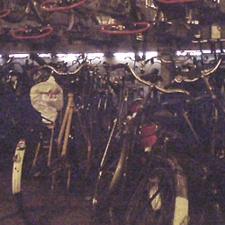 Leiden bicycle parking garage chaos