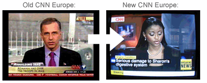 CNN Europe Old and New Look Comparison