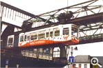 The world's first monorail in Wuppertal