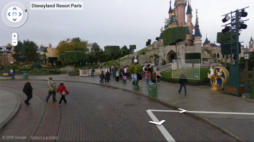 Disneyland Paris Street View on Google Maps