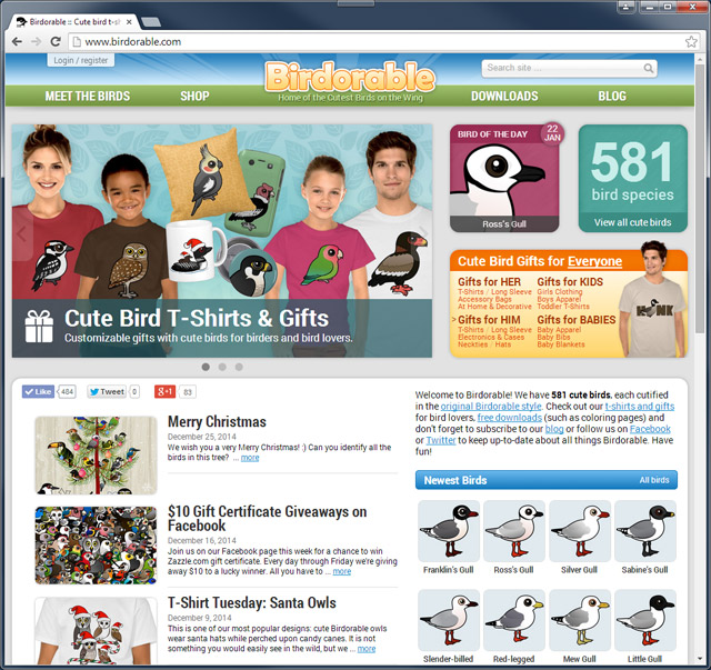 Birdorable website screenshot